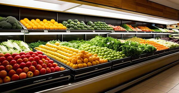 Présentoirs fruits et légumes : élégance et praticité pour votre point de vente